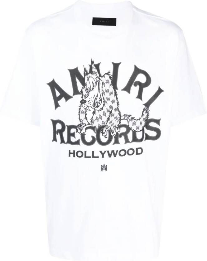 AMIRI T-shirt met print Wit