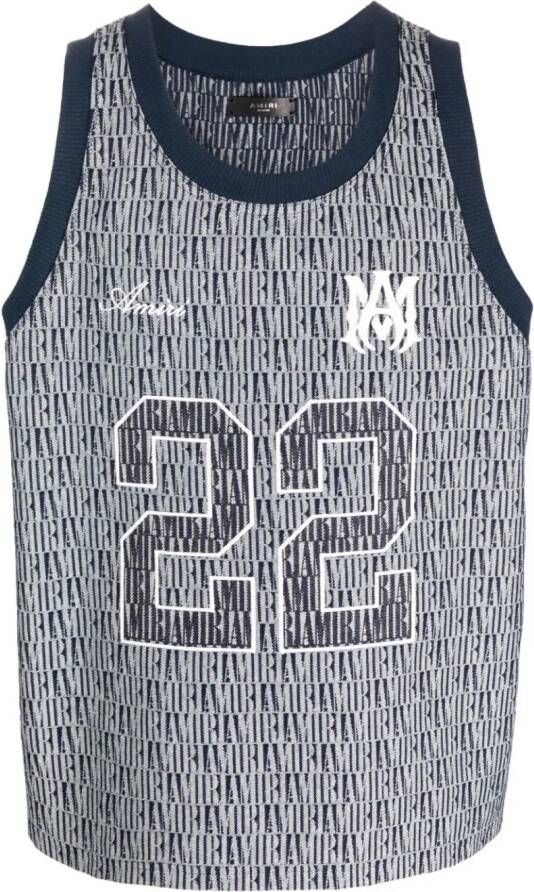 AMIRI Tanktop met print Blauw