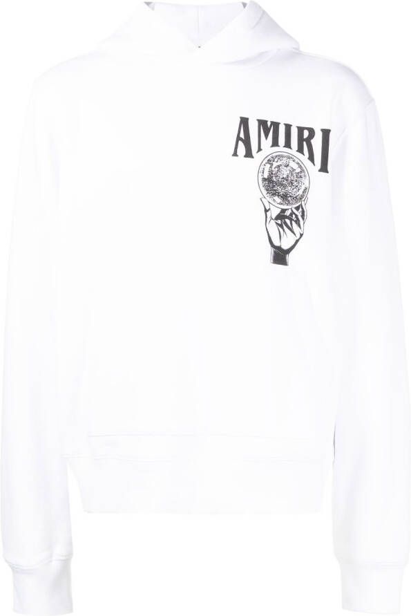 AMIRI Hoodie met logoprint Wit