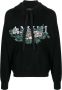 AMIRI Intarsia hoodie Zwart - Thumbnail 1