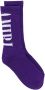 AMIRI intarsia-knit logo socks Paars - Thumbnail 1