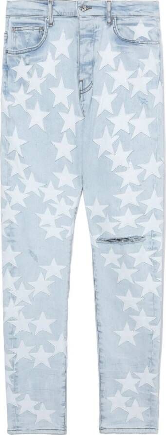 AMIRI Jeans met gebleekt effect Blauw