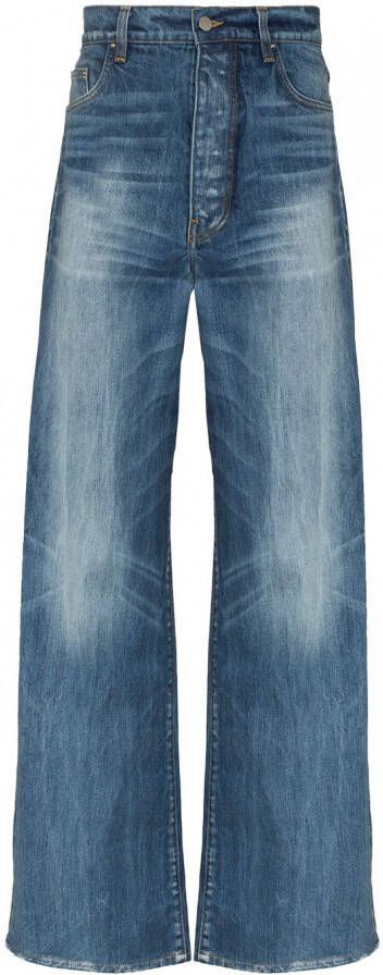 AMIRI Jeans met wijde pijpen Blauw