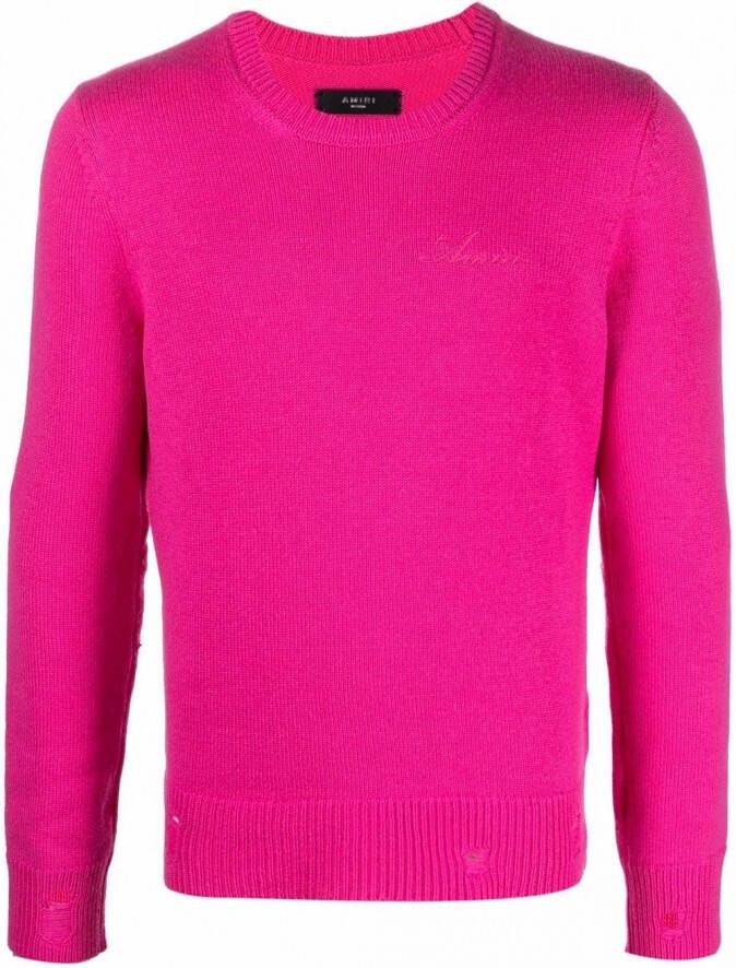 AMIRI Kasjmier trui Roze