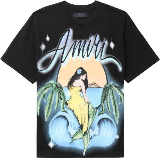 AMIRI Katoenen T-shirt Zwart