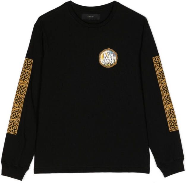 AMIRI KIDS Sweater met logoprint Zwart