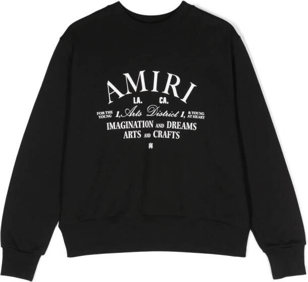 AMIRI KIDS Sweater met logoprint Zwart