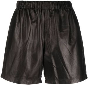 AMIRI Leren shorts Zwart