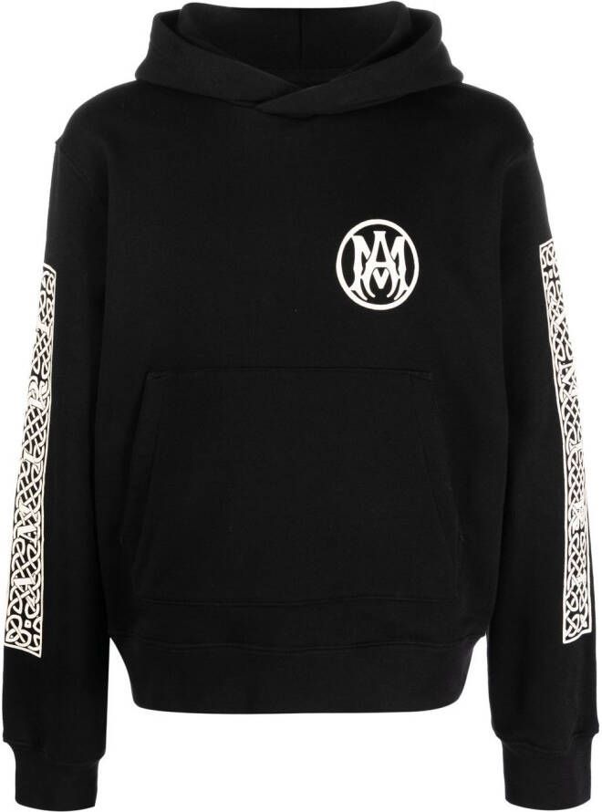 AMIRI Hoodie met geborduurd logo Zwart