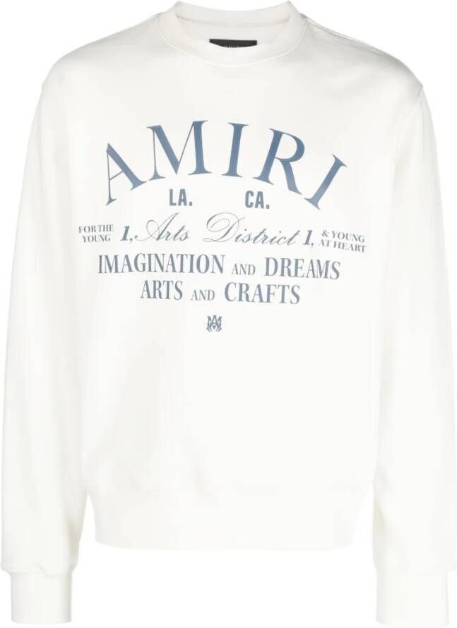 AMIRI Sweater met logoprint Beige