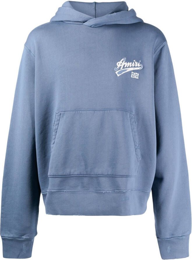 AMIRI Hoodie met logoprint Blauw