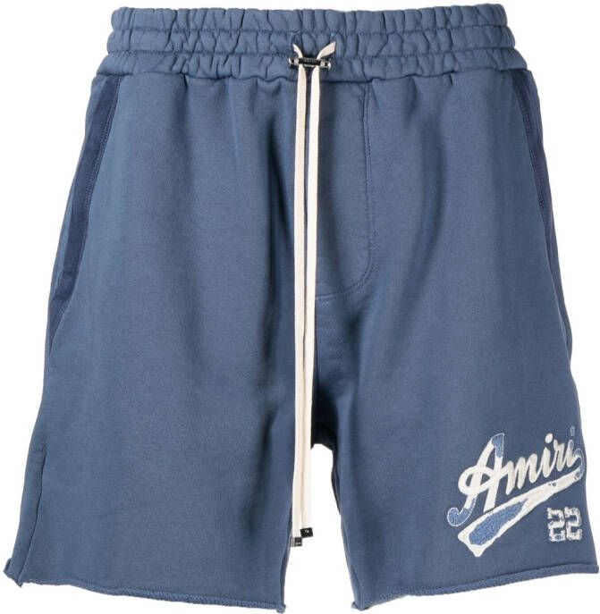 AMIRI Shorts met logoprint Blauw