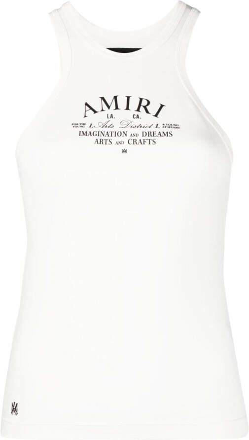 AMIRI Tanktop met logoprint Wit