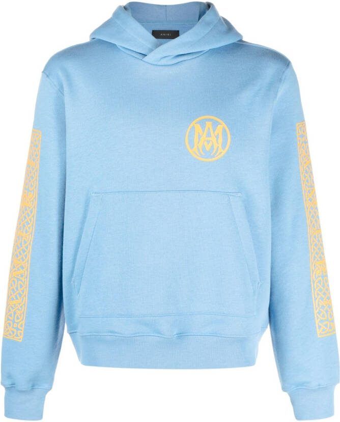 AMIRI Hoodie met logoprint Blauw
