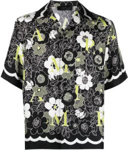 AMIRI Overhemd met bloemenprint Zwart