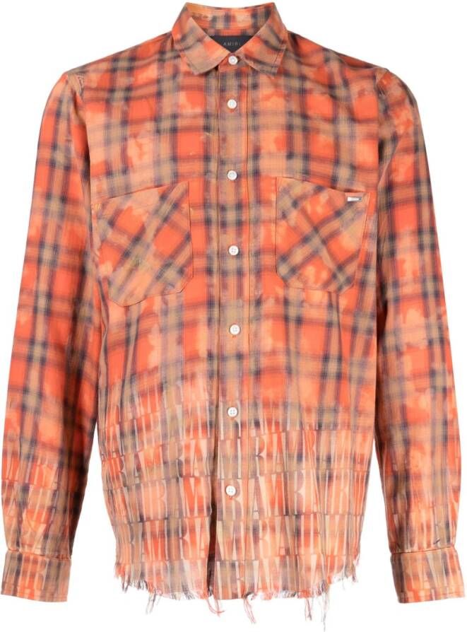 AMIRI Overhemd met logoprint Oranje