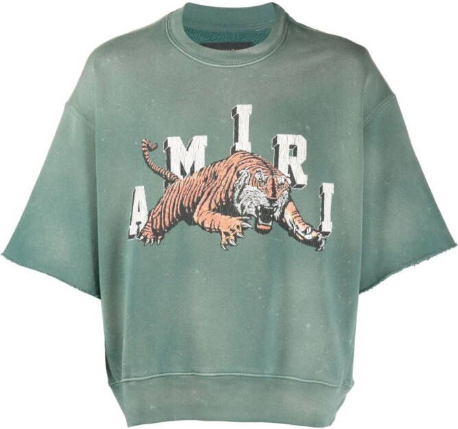 AMIRI Pre-owned sweater met korte mouwen Groen