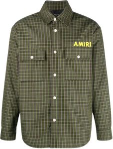 AMIRI Shirtjack met logoprint Groen