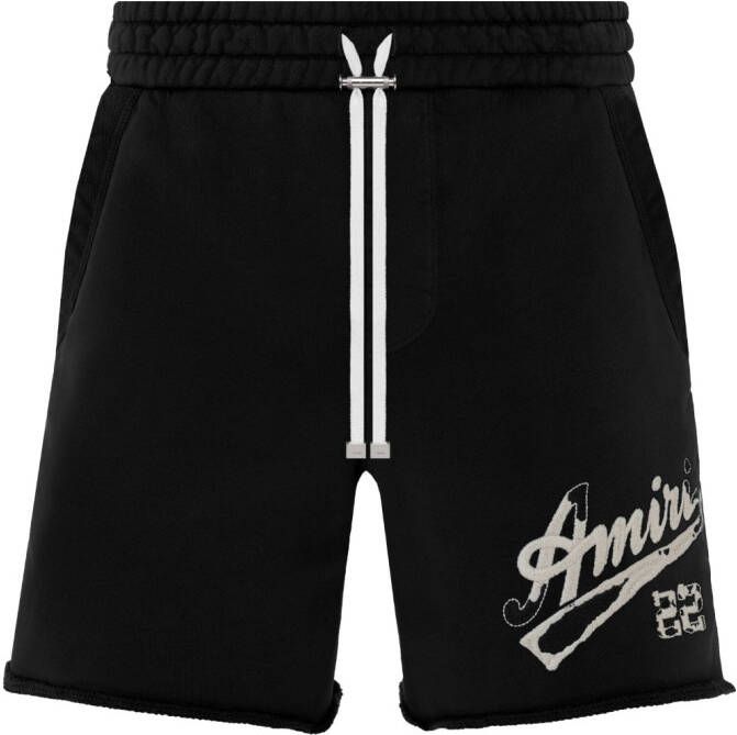 AMIRI Shorts met geborduurd logo Zwart