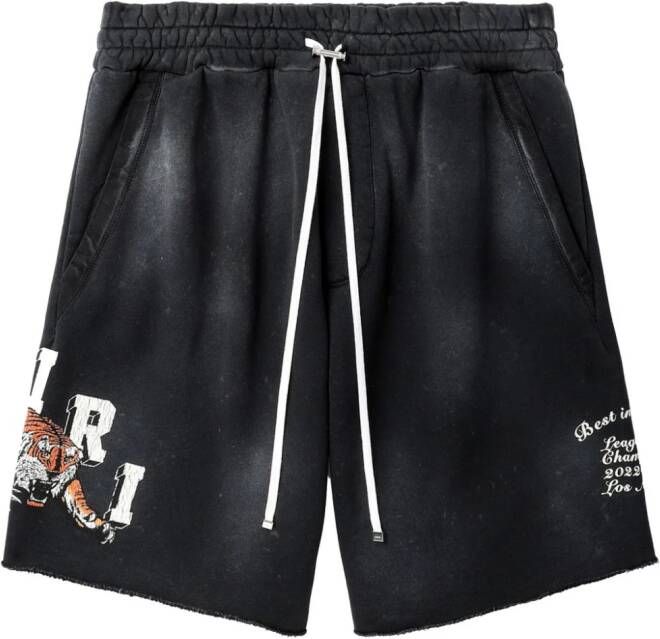 AMIRI Shorts met logoprint Zwart