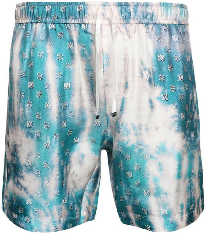 AMIRI Shorts met monogram Blauw