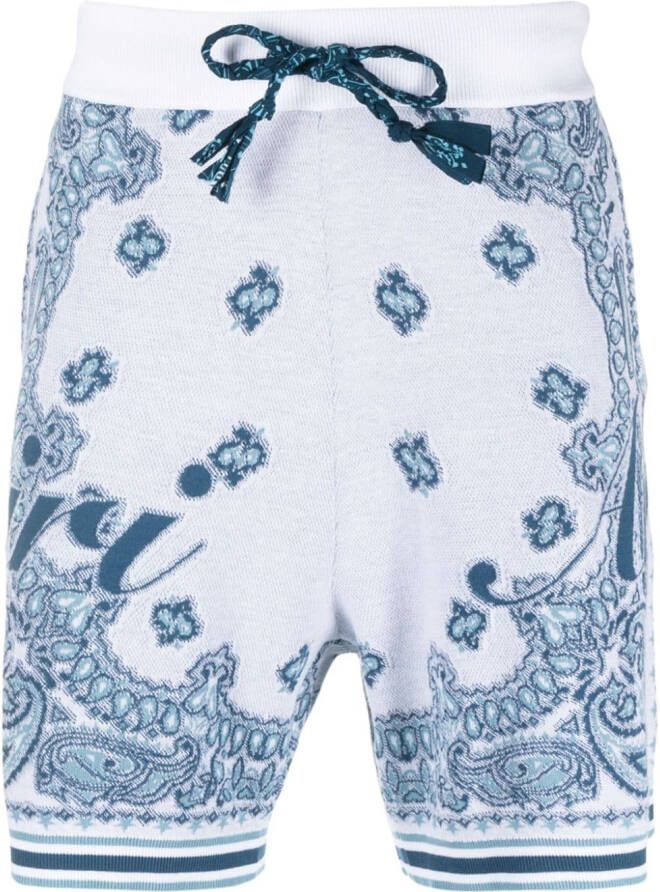 AMIRI Shorts met paisley-print Wit