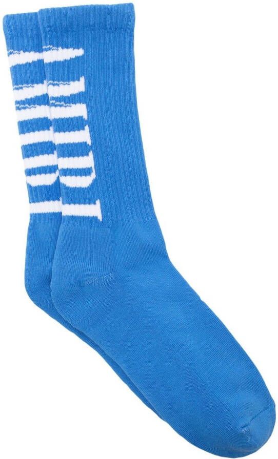AMIRI Sokken met logo Blauw