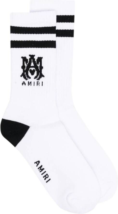 AMIRI Sokken met monogramprint Wit