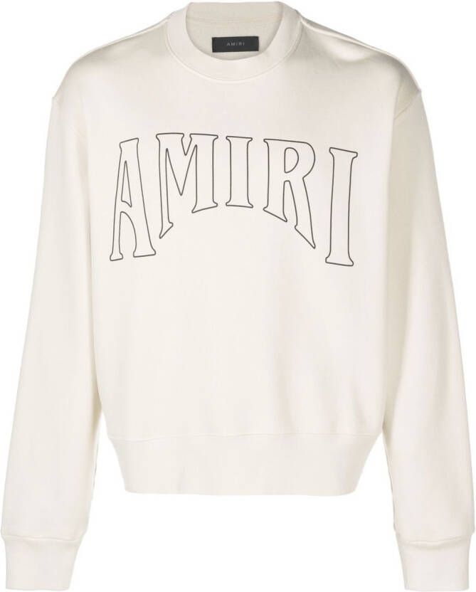 AMIRI Sweater met ronde hals Beige