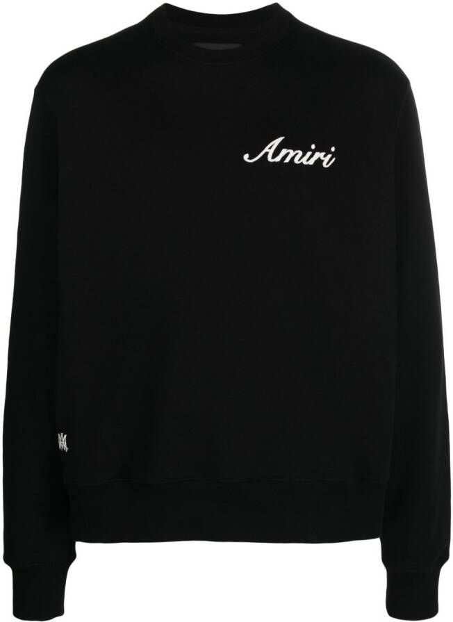 AMIRI Sweater met geborduurd logo Zwart