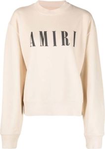 AMIRI Sweater met logo Beige