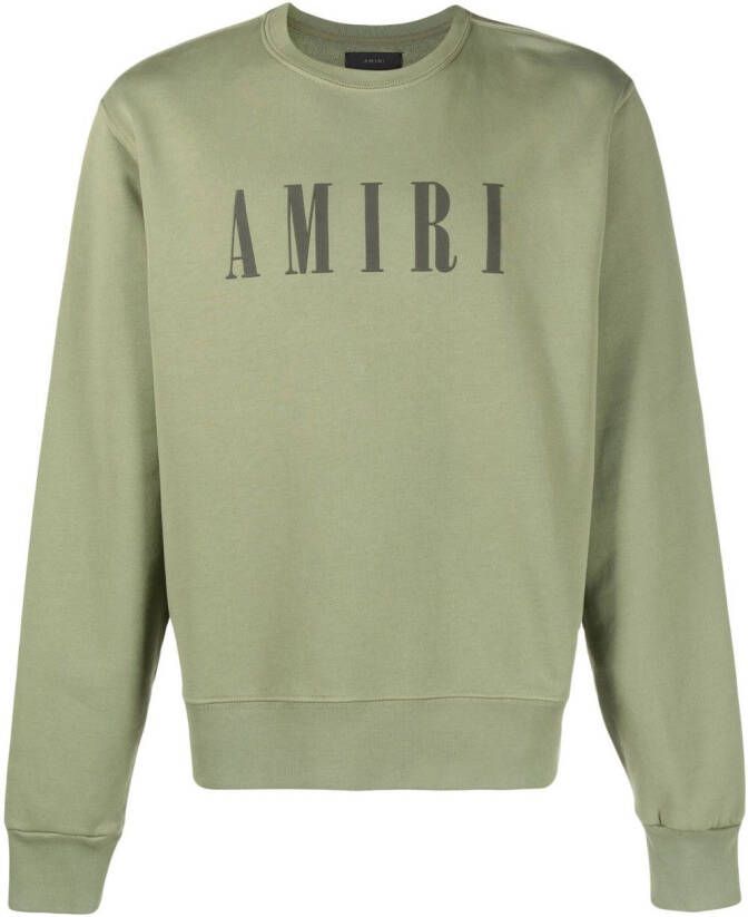 AMIRI Sweater met logoprint Groen