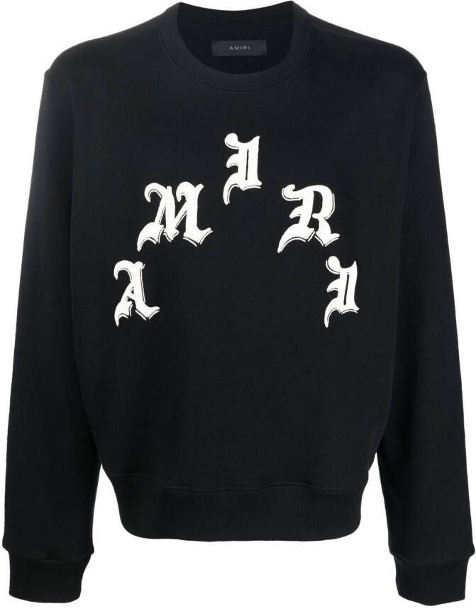 AMIRI Sweater met logoprint Zwart