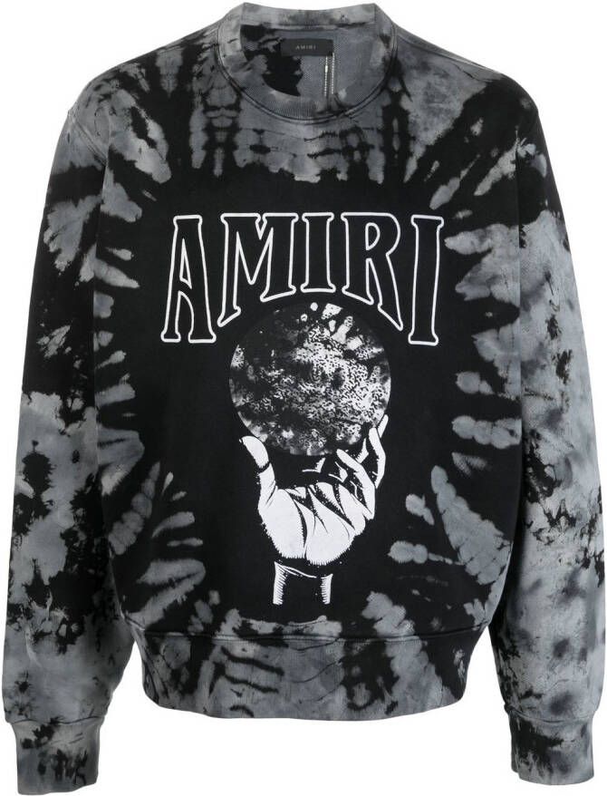 AMIRI Sweater met tie-dye print Zwart