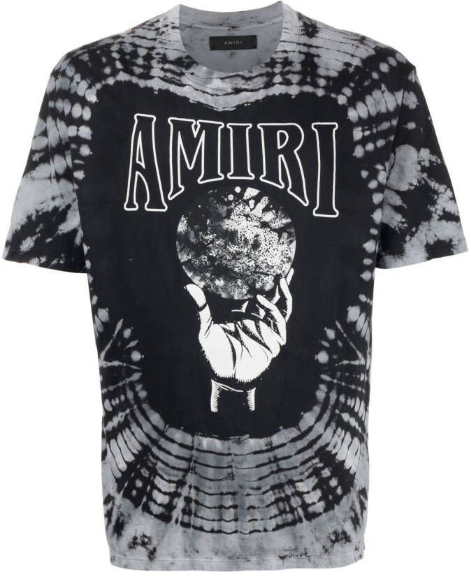 AMIRI T-shirt met tie-dye print Zwart