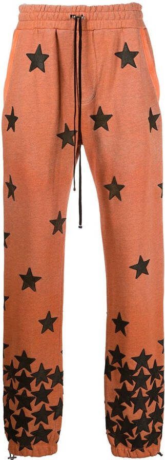 AMIRI Trainingsbroek met sterapplicatie Oranje