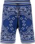 AMIRI Trainingsshorts met bandanaprint Blauw - Thumbnail 1