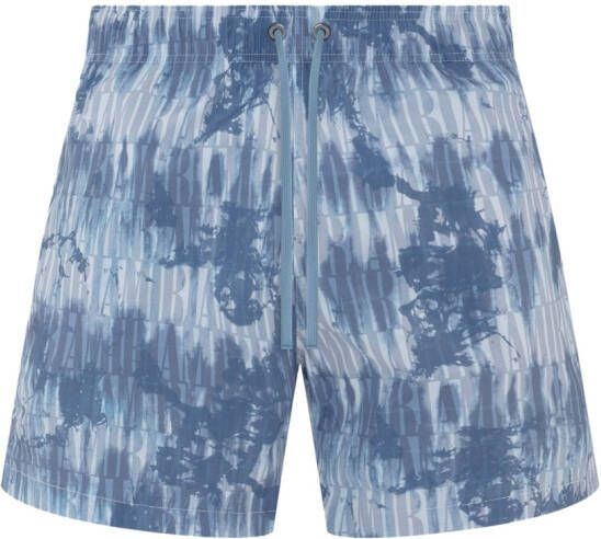 AMIRI Zwembroek met tie-dye print Blauw