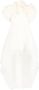Ana Radu floral-appliqué organza layered dress Wit - Thumbnail 1
