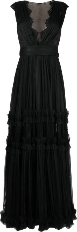 Ana Radu Mouwloze maxi-jurk Zwart