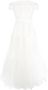 Ana Radu off-shoulder fluted maxi dress Wit - Thumbnail 1