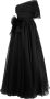 Ana Radu one-shoulder draped maxi dress Zwart - Thumbnail 1