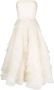 Ana Radu ruffled corset-style midi dress Wit - Thumbnail 1