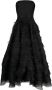 Ana Radu ruffled corset-style midi dress Zwart - Thumbnail 1