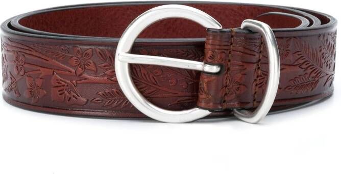 Anderson's Riem met bloemen reliëf Bruin