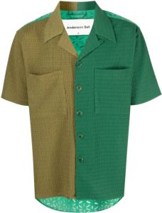 Andersson Bell Overhemd met colourblocking Groen