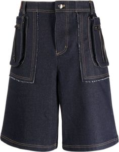 Andersson Bell Denim cargo shorts Blauw