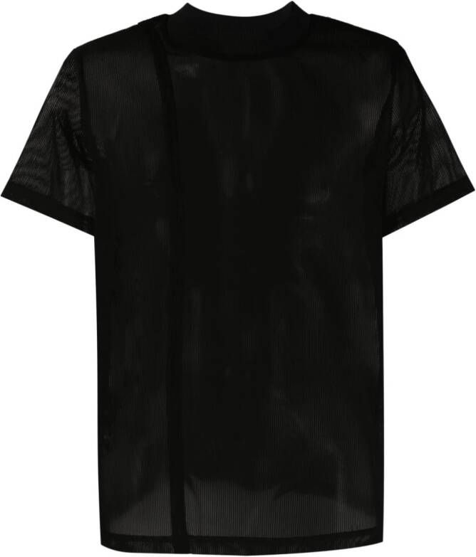 Andersson Bell Fijngeribbeld T-shirt Zwart