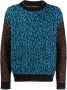 Andersson Bell Intarsia sweater Blauw - Thumbnail 1