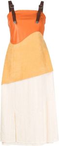 Andersson Bell Leren jurk Oranje
